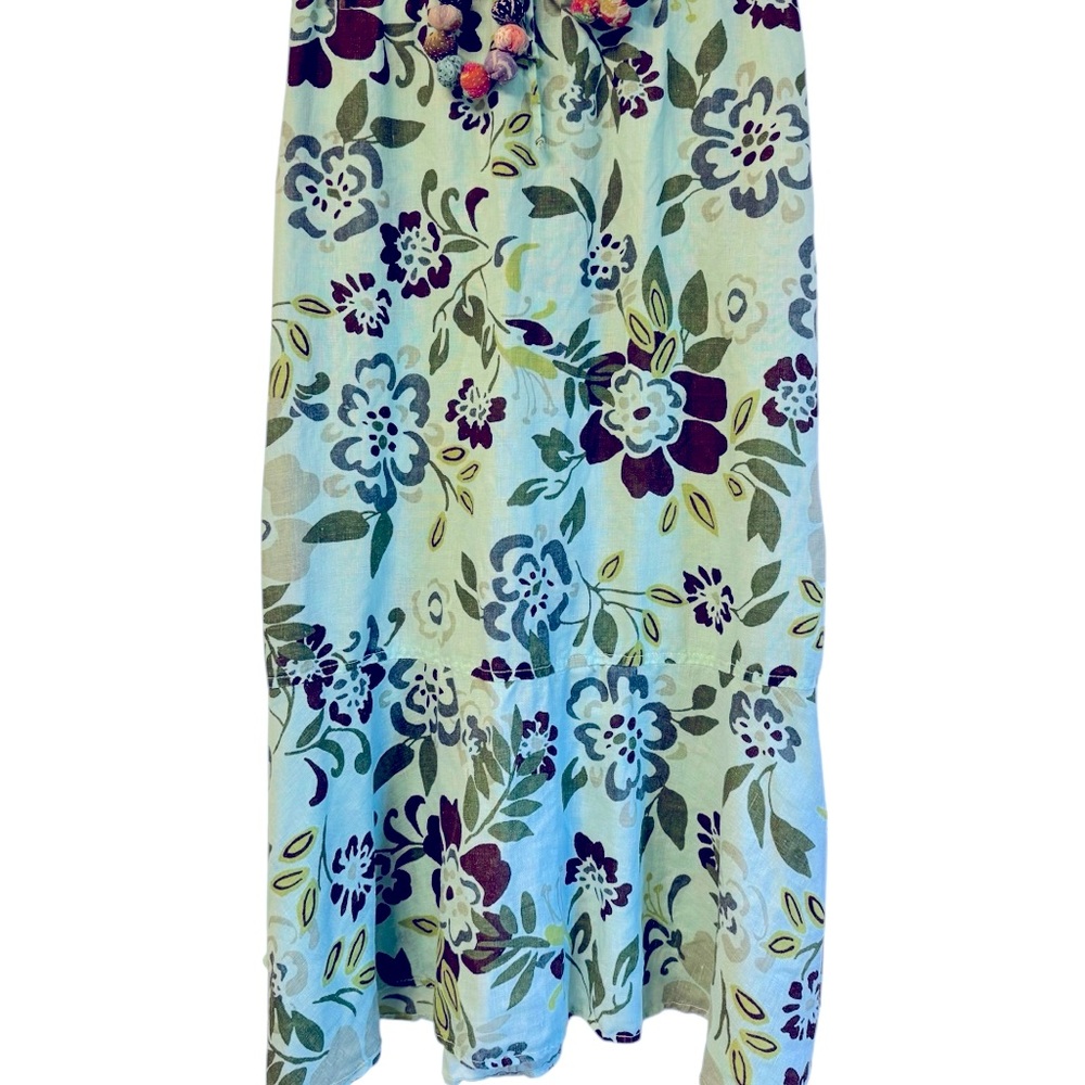 Cut Loose Floral Skirt - Blue and Purple